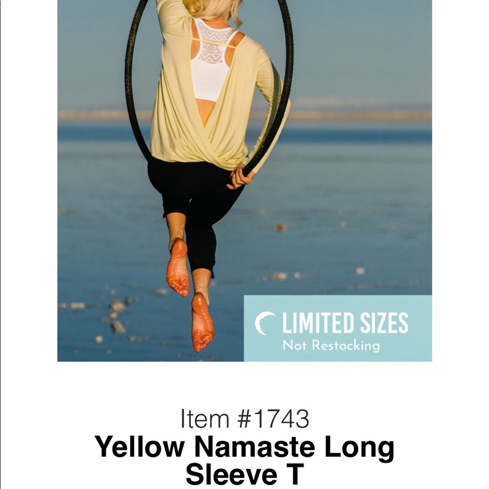 NWT Zyia Namaste long sleeve T